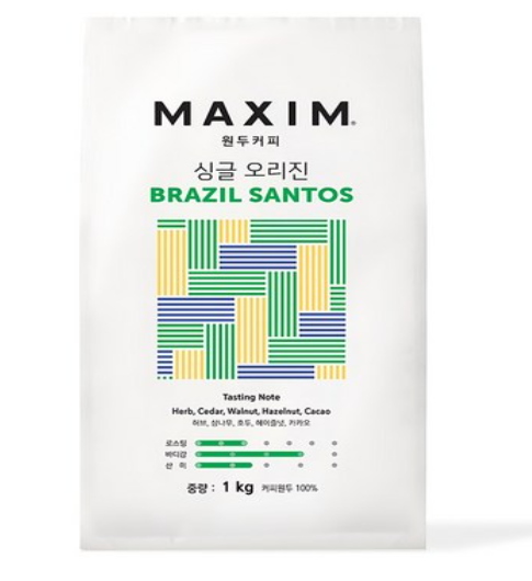 맥심 싱글 오리진 브라질 산토스 원두커피