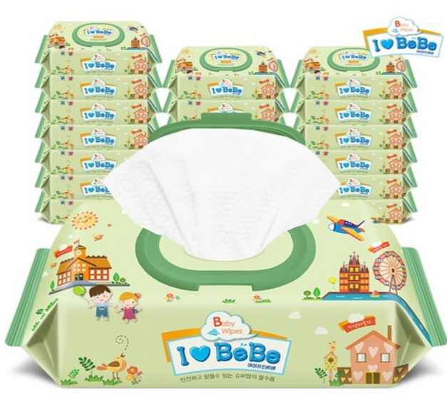 아이러브베베 포레 엠보 아기 물티슈 